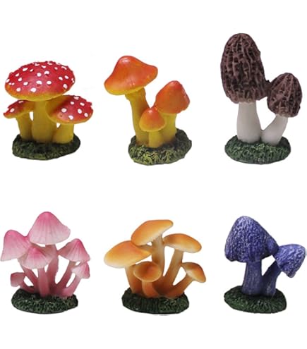 Amazon.co.jp: 【神話広場】 ミニ きのこ 茸 庭 ガーデン オブジェ